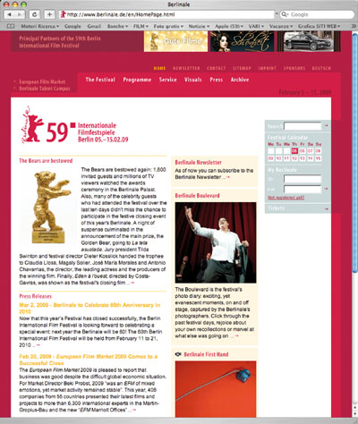 Berlinale – Berlin International Film Festival homepage