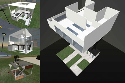 Second Life: progettazione di edifici per assemblaggio di PRINPRIM