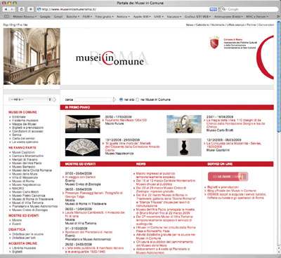Musei in Comune homepage