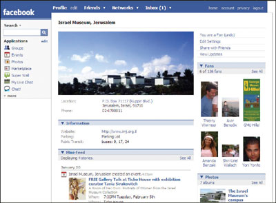 L’Israel Museum di Gerusalemme su Facebook